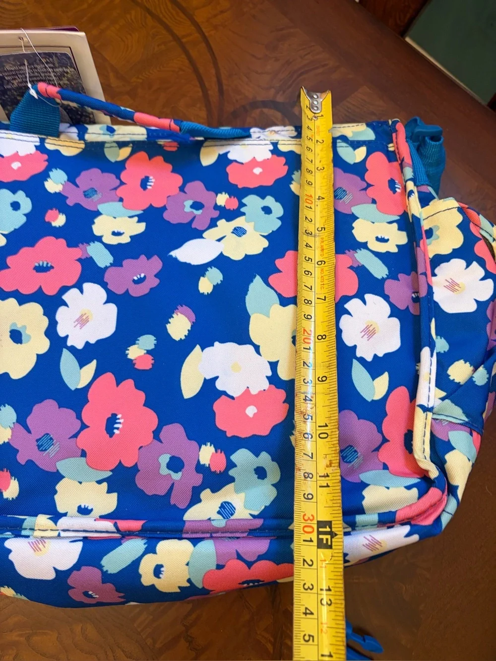 Floral Blue Messenger Bag - Unknown Brand